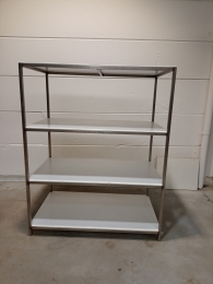 étagère inox avec plaques ABS 